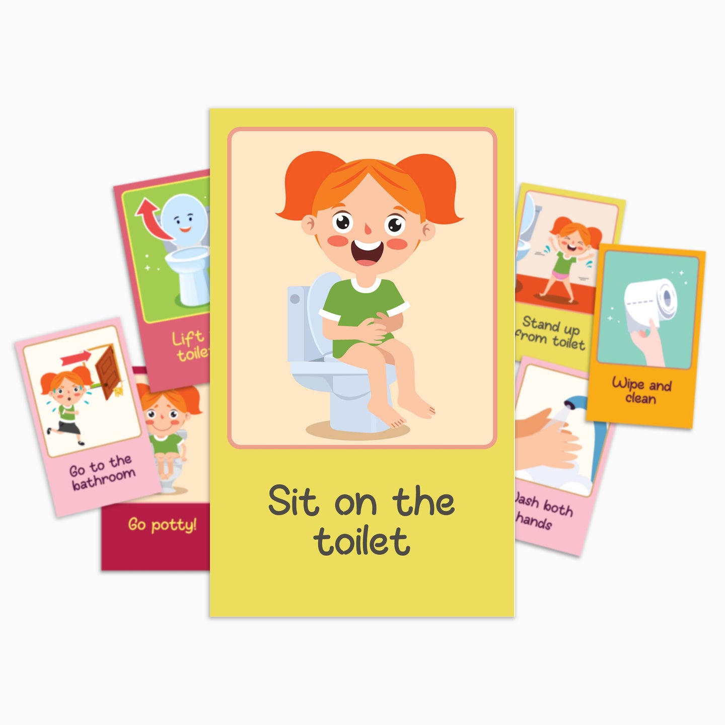 Potty Training Sequence Cards (Girl)