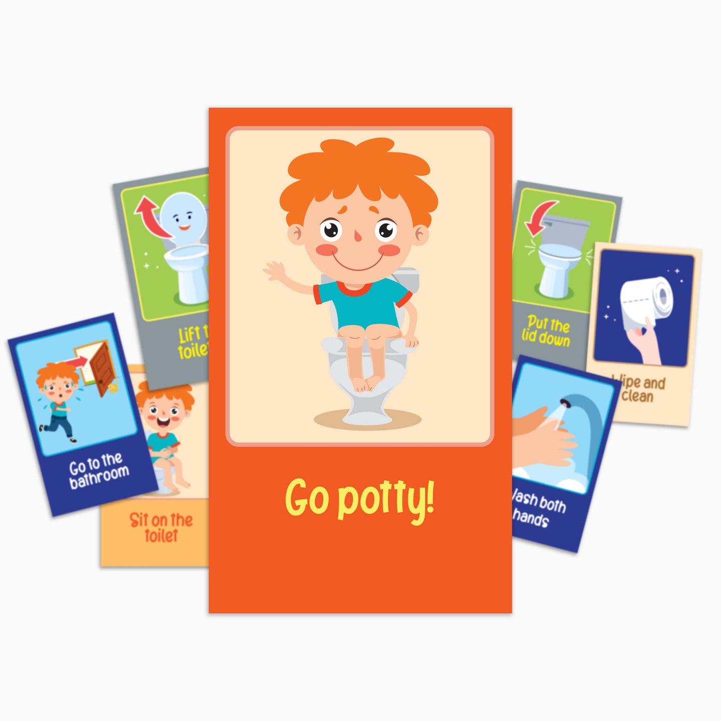 Potty Training Sequence Cards (Boy)