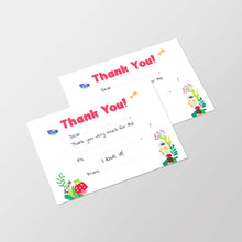 Load image into Gallery viewer, Fill In The Blank Thank You Card, Flowers
