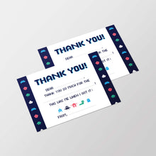 Load image into Gallery viewer, Fill In The Blank Thank You Cards, Video Games
